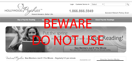 HollywoodPsychics.com Complaints & Rip Off Reports