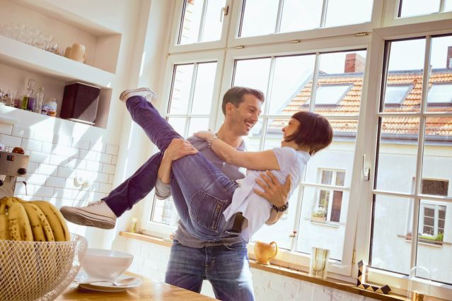 happy couple living together not married istock copy