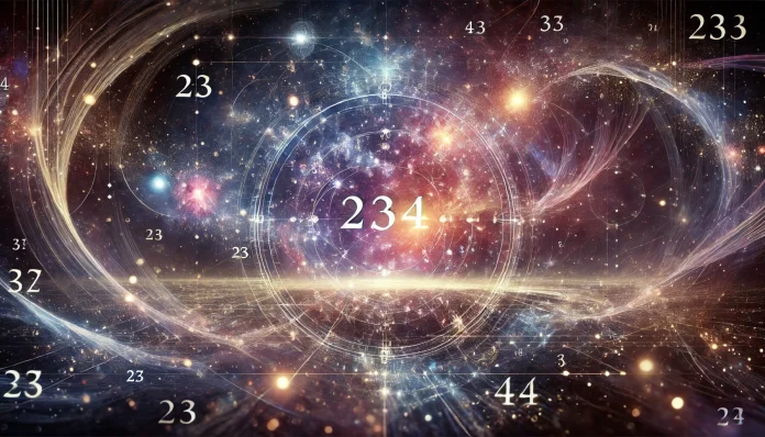 234 number sequence used as a symbolic prompt for balance, creativity and step-by-step progress