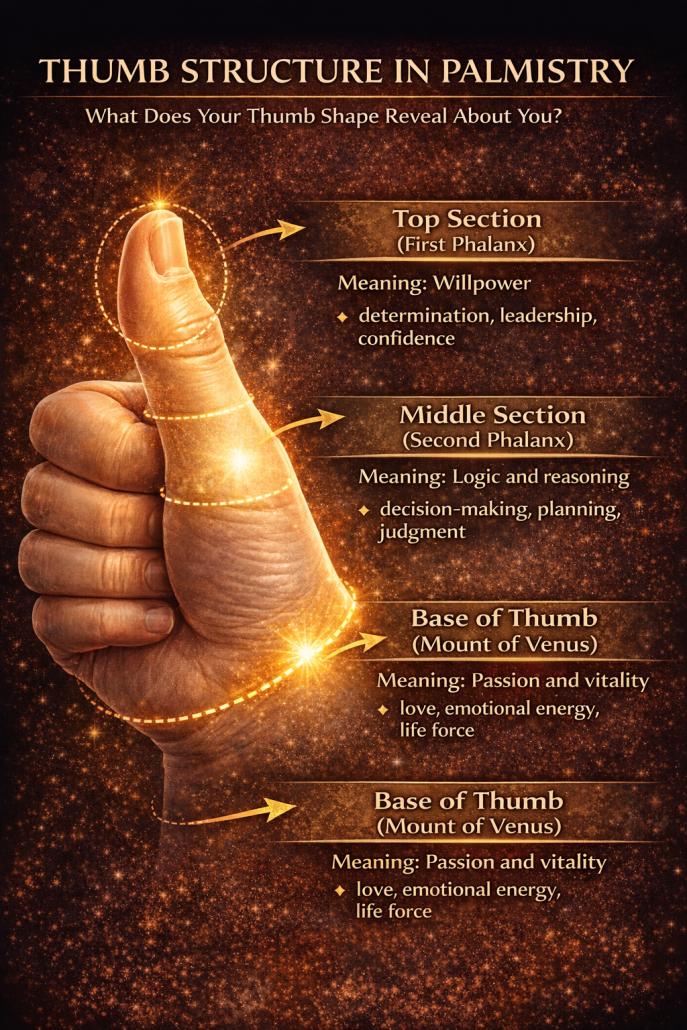 Thumb Anatomy Palmistry Diagram