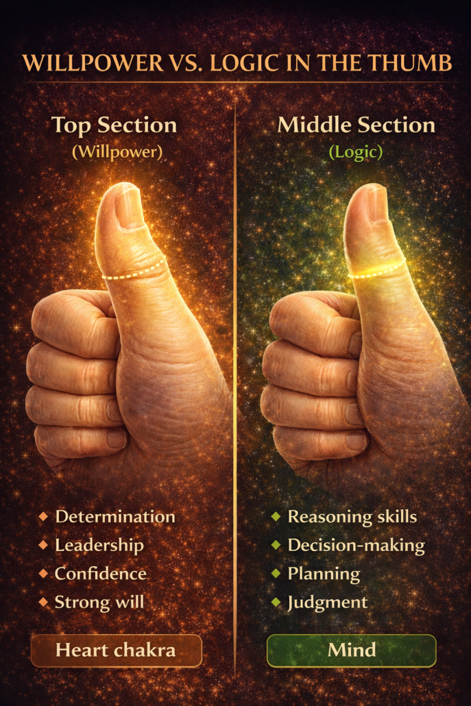 Willpower vs Logic Thumb Chart