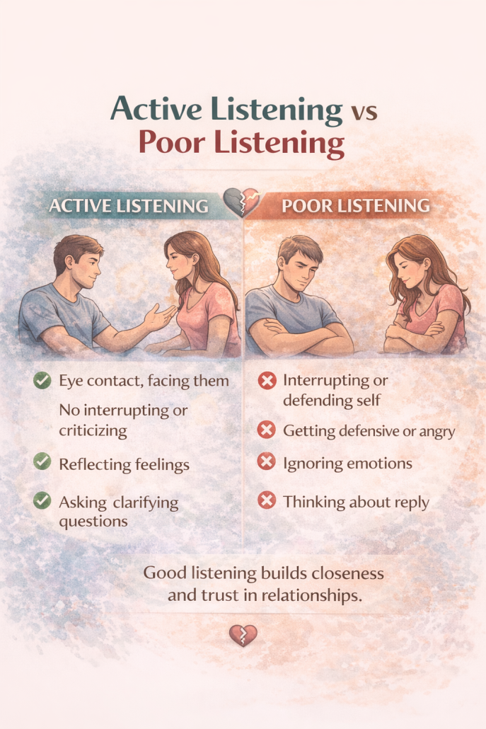 Active Listening vs Poor Listening