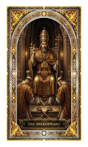 The Hierophant tarot card