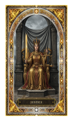 Justice tarot card