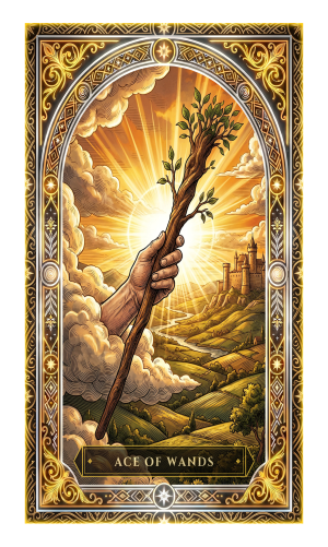 Ace of Wands tarot card
