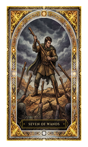 Seven of Wands tarot card
