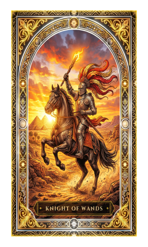 Knight of Wands tarot card