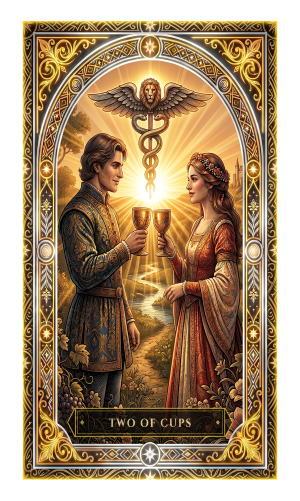 Two of Cups tarot card