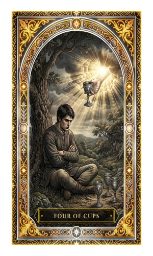 Four of Cups tarot card