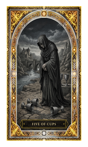 Five of Cups tarot card