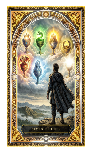 Seven of Cups tarot card
