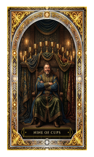 Nine of Cups tarot card
