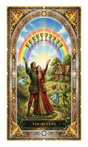 Ten of Cups tarot card