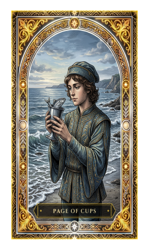 Page of Cups tarot card