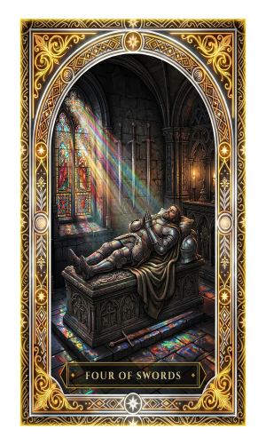 Four of Swords tarot card