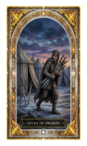 Seven of Swords tarot card