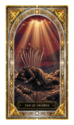 Ten of Swords tarot card