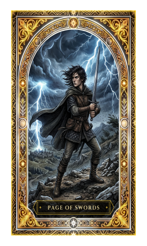Page of Swords tarot card