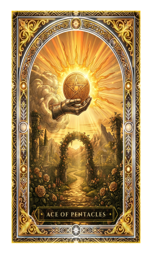 Ace of Pentacles tarot card