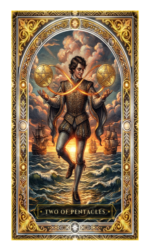 Two of Pentacles tarot card