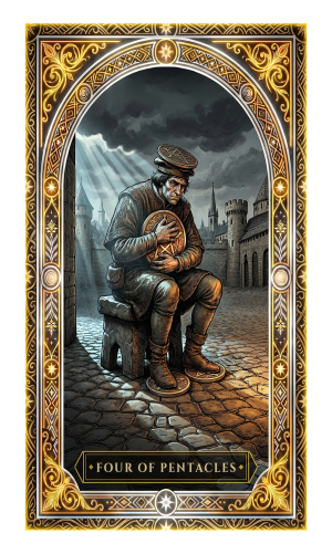 Four of Pentacles tarot card